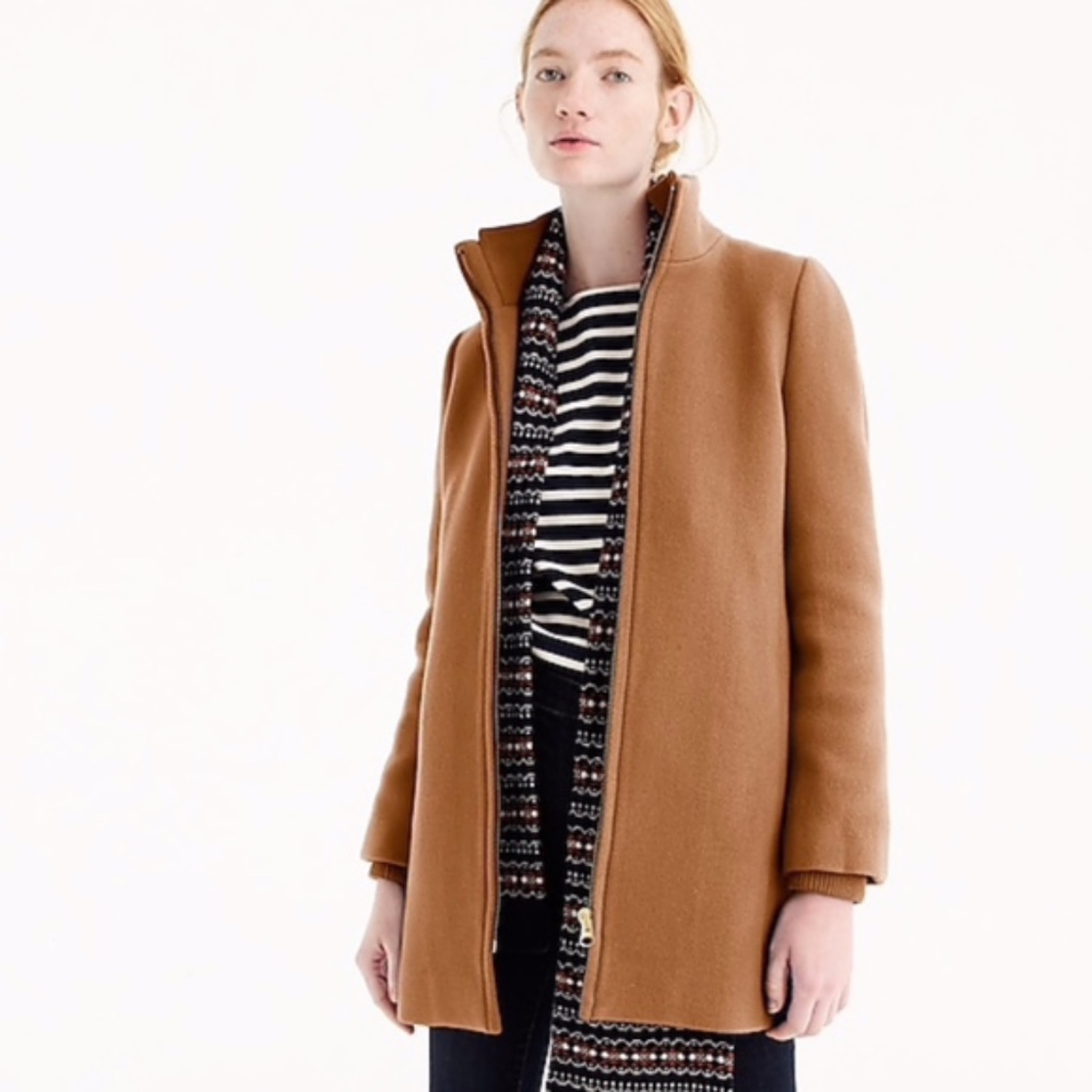 J.Crew Lodge coat Italian stadium-cloth wool